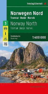 Cover for Freytag &amp; Berndt · Norway North - Road Map: Tromso - Bodo - Narvik (Landkarten) (2023)