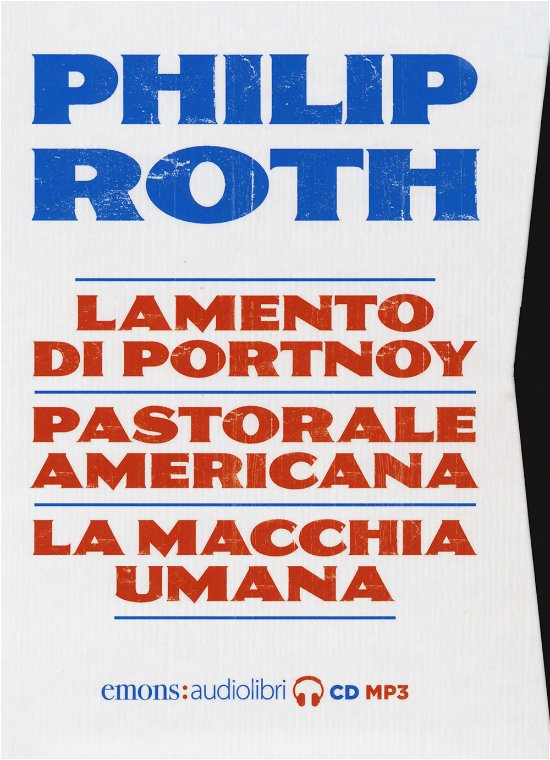 Cover for Philip Roth · Philip Roth: Lamento Di Portnoy (CD)