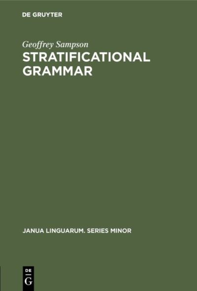 Cover for Geoffrey Sampson · Stratificational Grammar (Hardcover Book) (1970)