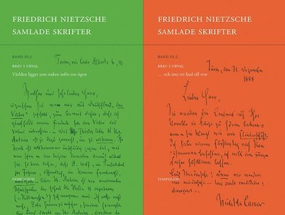 Cover for Friedrich Nietzsche · Samlade skrifter. Bd 10.1 och Bd 10.2, Brev i urval (Bok) (2014)