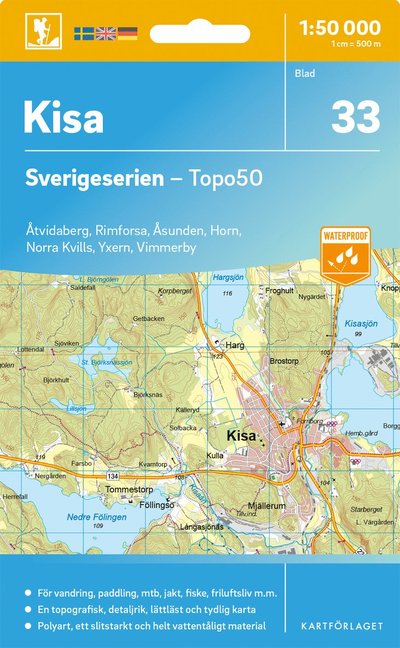 Cover for Kisa - Sverigeserien Topo50 (Map) (2025)