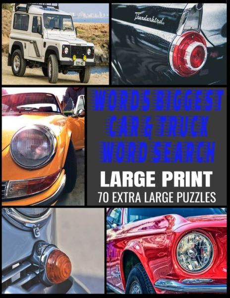 Cover for Zoom Time Press · Worlds Biggest Car &amp; Truck Word Search (Paperback Bog) (2020)