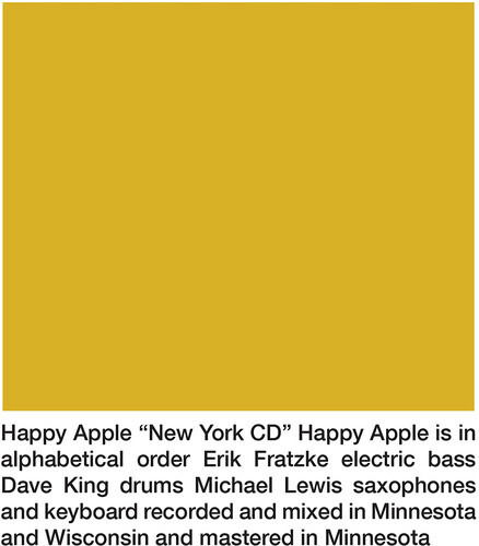 Cover for Happy Apple · New York (CD) (2024)