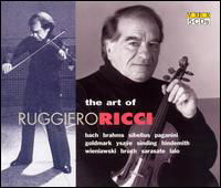 Cover for Bach / Paganini / Goldmark / Ysaye / Sinding · Art of Ruggiero Ricci (CD) (2005)