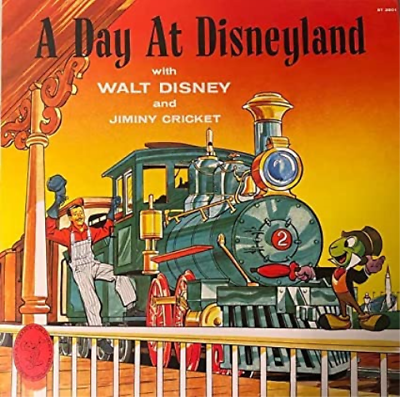 Cover for Walt Disney · A Day At Disneyland with Walt Disney and Jiminy Cricket (LP) (2022)
