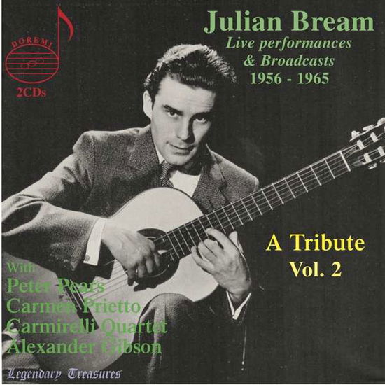 Cover for Julian Bream Live 2 / Various · Josquin Des Pres / Anthony Holbourne / Daniel Batchelar / Francis Cutting / John Dowland / Isaias Reusner / Benjamin Britten (CD) (2021)