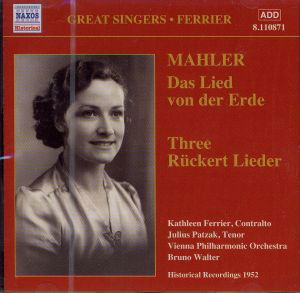 Das Lied Von Der Erde - G. Mahler - Muziek - NAXOS - 0636943187128 - 28 mei 2003