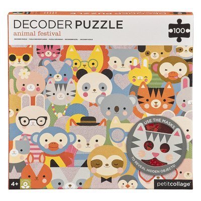 Cover for Petit Collage · Animal Festival Decoder Puzzle (Jigsaw Puzzle) (2021)