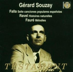 Seite Canciones Testament Klassisk - Souzay Gerard - Musik - DAN - 0749677131128 - 2000
