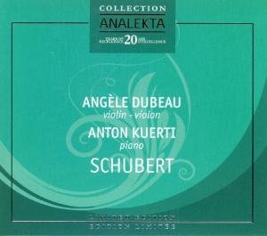 Cover for Schubert / Dubeau / Kuerti · Violin &amp; Piano Music (CD) [Ltd edition] [Digipak] (2008)
