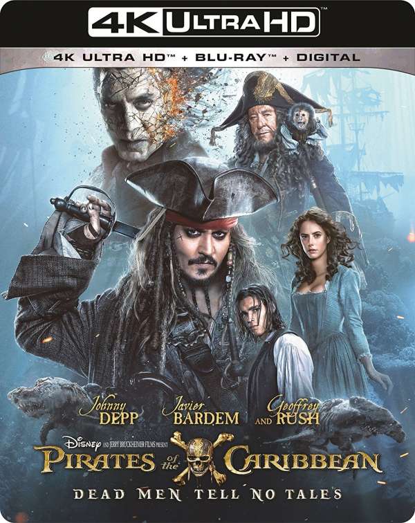 Outlet Pirates of the Caribbean 1-4 4k and Blu-ray set