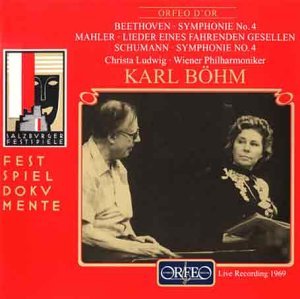 Beethoven: Sym #4 / Mahler: Wayfarer / Schumann - Bohm,karl / Ludwig,christa / Vienna Phil Orch - Musik - ORFEO - 4011790522128 - 15 november 1999