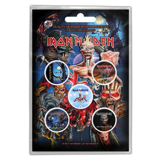 Iron Maiden Button Badge Pack: Later Albums - Iron Maiden - Mercancía - Razamataz - 5055339780128 - 28 de octubre de 2019