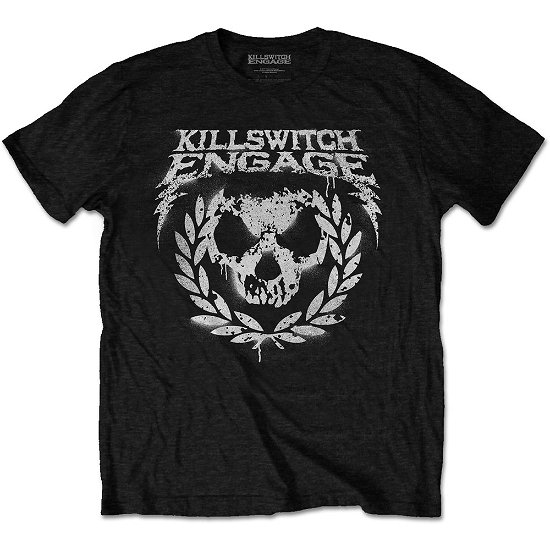 Killswitch Engage Unisex T-Shirt: Skull Spraypaint - Killswitch Engage - Produtos - Bravado - 5055979995128 - 22 de janeiro de 2020
