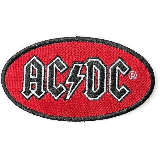 AC/DC Standard Patch: Oval Logo - AC/DC - Merchandise -  - 5056368600128 - 