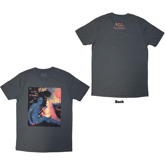 Cover for David Gilmour · David Gilmour Unisex T-Shirt: Luck &amp; Strange London 2 (Grey) (Back Print &amp; Ex-Tour) (T-shirt) [size S]