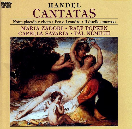 Cover for Handel / Zadori / Capella Savaria / Nemeth · Cantatas (CD) (1995)