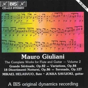 Cover for Giuliani / Helasvuo / Savijoki · Complete Works for Flute &amp; Guitar 2 (CD) (1994)