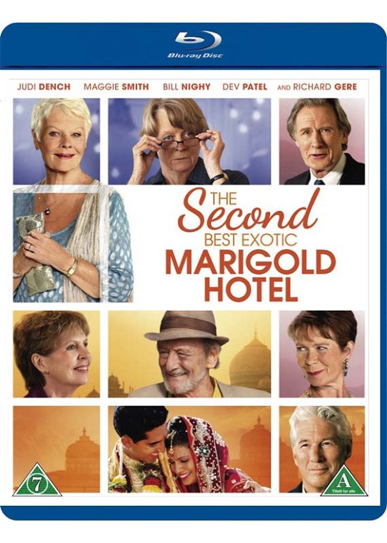 Cover for Judi Dench / Maggie Smith / Bill Nighy / Dev Patel / Celia Imrie / Richard Gere · The Second Best Exotic Marigold Hotel (Blu-ray) (2015)