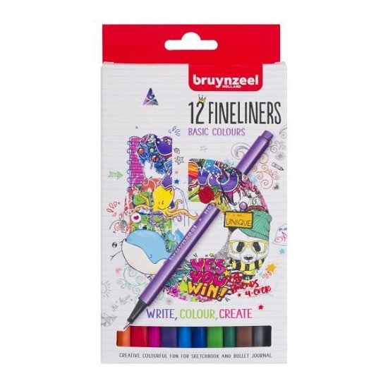 Cover for Bruynzeel · Bruynzeel Fineliners 12st. (Toys)