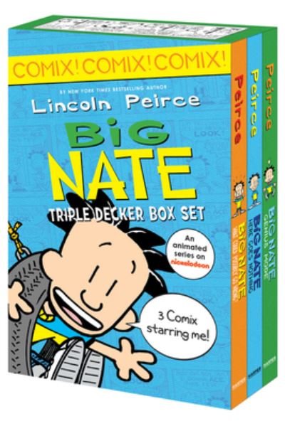 Big Nate: Triple Decker Box Set: Big Nate: What Could Possibly Go Wrong? and Big Nate: Here Goes Nothing, and Big Nate: Genius Mode - Big Nate - Lincoln Peirce - Books - HarperCollins - 9780063114128 - July 6, 2021