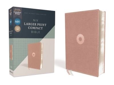 Cover for Zondervan · NIV, Larger Print Compact Bible, Leathersoft, Pink, Red Letter, Comfort Print (N/A) (2022)