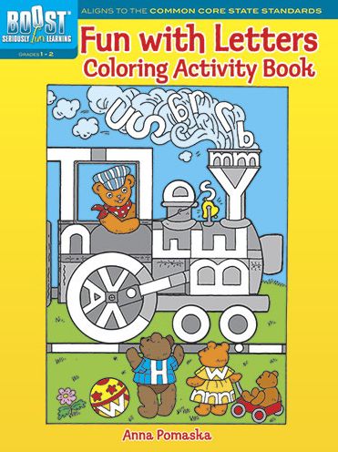 Cover for Anna Pomaska · BOOST Fun with Letters Coloring Activity Book - BOOST Educational Series (Paperback Book) (2013)