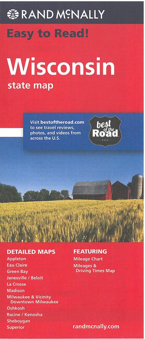 Cover for Rand McNally · Wisconsin State Map (Gebundenes Buch) (2010)
