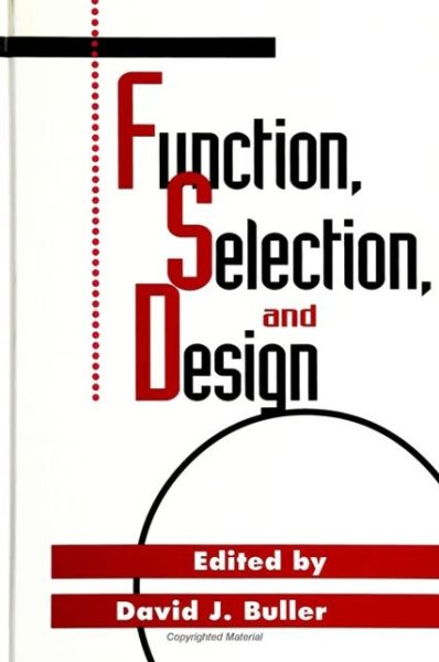 Cover for David J Buller · Function, Selection, and Design (Paperback Book) (1999)