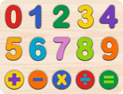 Cover for Peter Pauper Press Inc · Numbers Kids' Wooden Puzzle (15-Piece Set) (MERCH) (2020)
