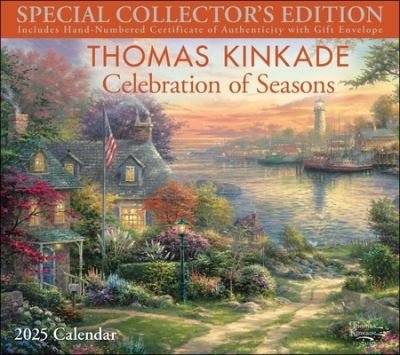 Cover for Thomas Kinkade · Thomas Kinkade Special Collector's Edition 2025 Deluxe Wall Calendar with Print: Celebration of Seasons (Kalender) (2024)