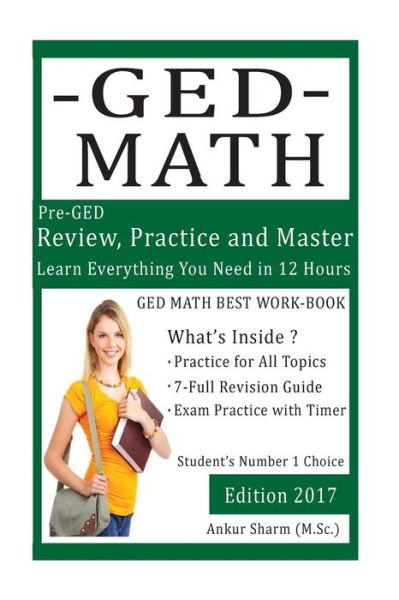 Cover for Ankur Sharma · GED Math (preparation workbook) (Paperback Book) (2017)