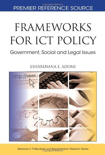 Cover for Esharenana E. Adomi · Frameworks for Ict Policy: Government, Social and Legal Issues (Hardcover bog) (2010)