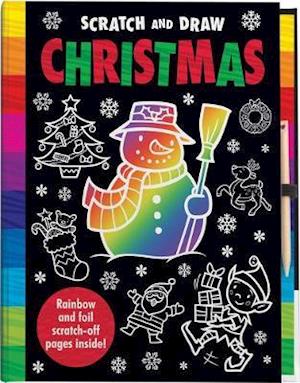 Cover for Kit Elliot · Scratch and Draw Christmas - Scratch Art Activity Book - Scratch and Draw (Hardcover Book) (2020)