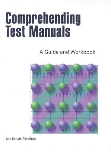 Cover for Ann Silverlake · Comprehending Test Manuals: A Guide and Workbook (Pocketbok) (1998)