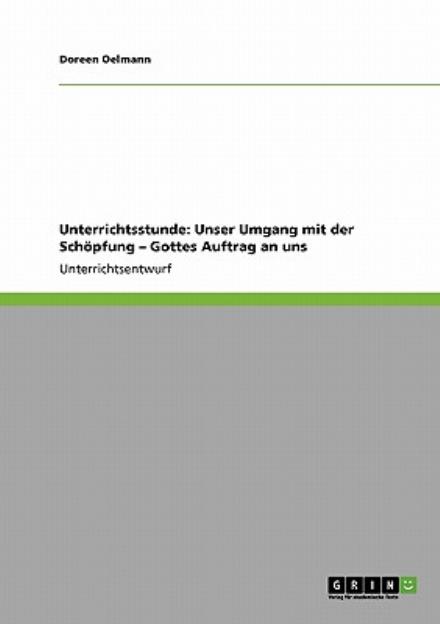 Cover for Oelmann · Unterrichtsstunde: Unser Umgang (Bog) [German edition] (2013)