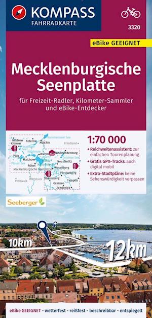 Cover for Mair-Dumont / Kompass · Kompass Fahrradkarte: Mecklenburgische Seenplatte (Innbunden bok) (2023)