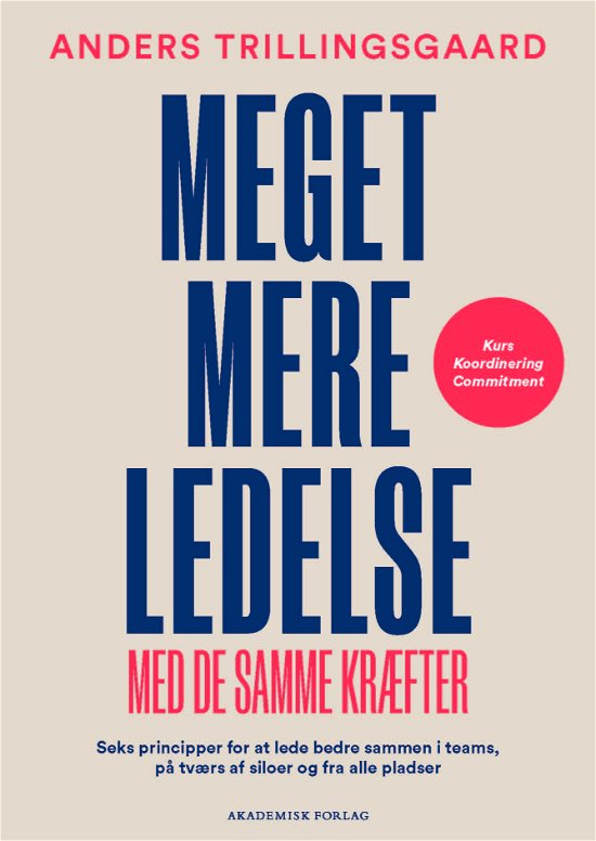 Cover for Anders Trillingsgaard · Meget mere ledelse (Hæftet bog) [1. udgave] (2024)