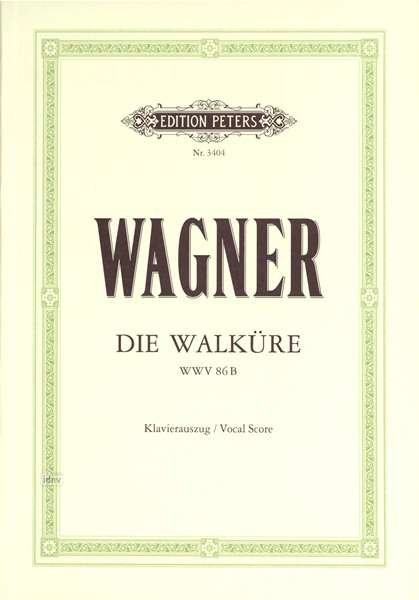 Die Walküre (Oper in 3 Akten) WW - Wagner - Kirjat -  - 9790014016128 - sunnuntai 1. toukokuuta 2022