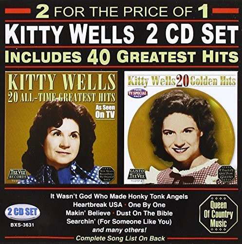 40 Greatest Hits - Kitty Wells - Musiikki - Int'l Marketing GRP - 0012676363129 - tiistai 1. huhtikuuta 2014
