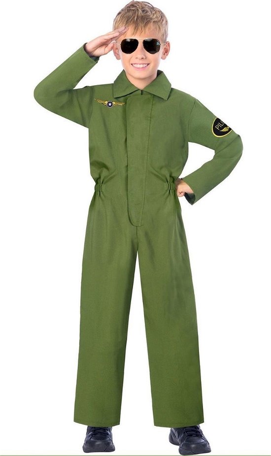 Children'S Costume Pilot Jumpsuit 6-8 Yrs - Amscan - Koopwaar -  - 0194099008129 - 
