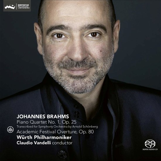 Cover for Wurth Philharmoniker &amp; Claudio Vandelli · Brahms: Piano Quartet No. 1. Op.25 / Academic Festival Overture. Op.80 (CD) (2020)