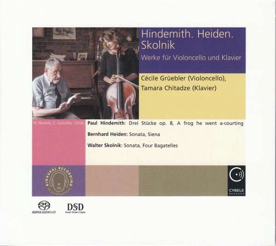 Cover for Cecile Gruebler / Tamara Chitadze · Hindemith. Heiden. Skolnik - Works For Violoncello And Piano (CD) (2019)