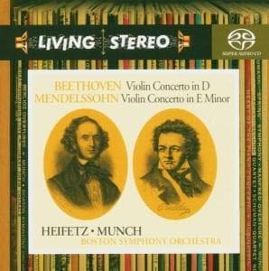 Cover for Jascha Heifetz · Beethoven: Violin Concerto; Mendelssohn: Violin Concerto (CD) (2004)
