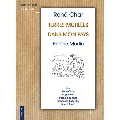 Cover for Rene Char · Terres Mutilees &amp; Dans Mo (CD) (2007)