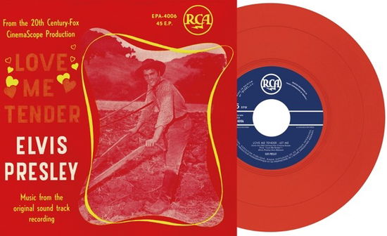 Cover for Elvis Presley · Love Me Tender (Red Vinyl) (7&quot;) (2024)