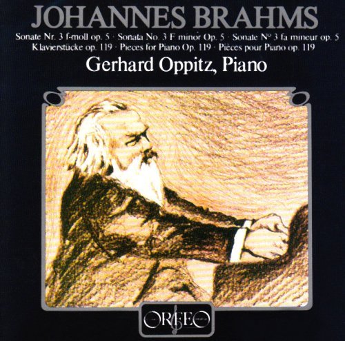 Cover for Brahms / Gerhard Oppitz · Sonata No. 3 &amp; Pieces for Piano Op. 119 (CD) (1989)