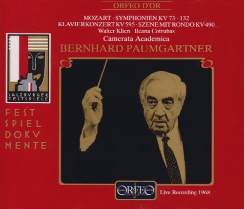 Cover for Mozart / Cotrubas / Paumgartner · Sym. Kv 73 &amp; 132 &amp; Klavierkonzert Kv 595 &amp; Szene (CD) (1992)