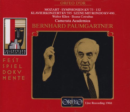 Sym. Kv 73 & 132 & Klavierkonzert Kv 595 & Szene - Mozart / Cotrubas / Paumgartner - Music - ORFEO - 4011790299129 - July 24, 1992