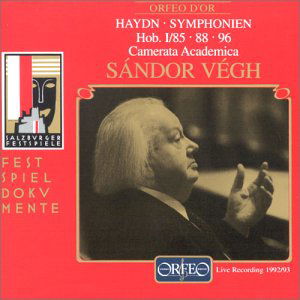 Cover for Haydn / Camerata Academica Salzburg / Vegh · Symphonien Live 92/93 (CD) (1997)